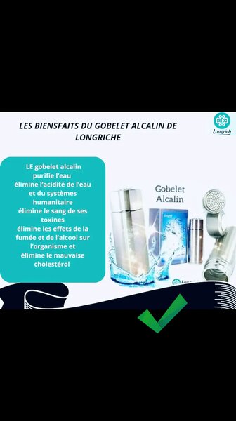Gobelet Alcalin Purificateur d'Eau