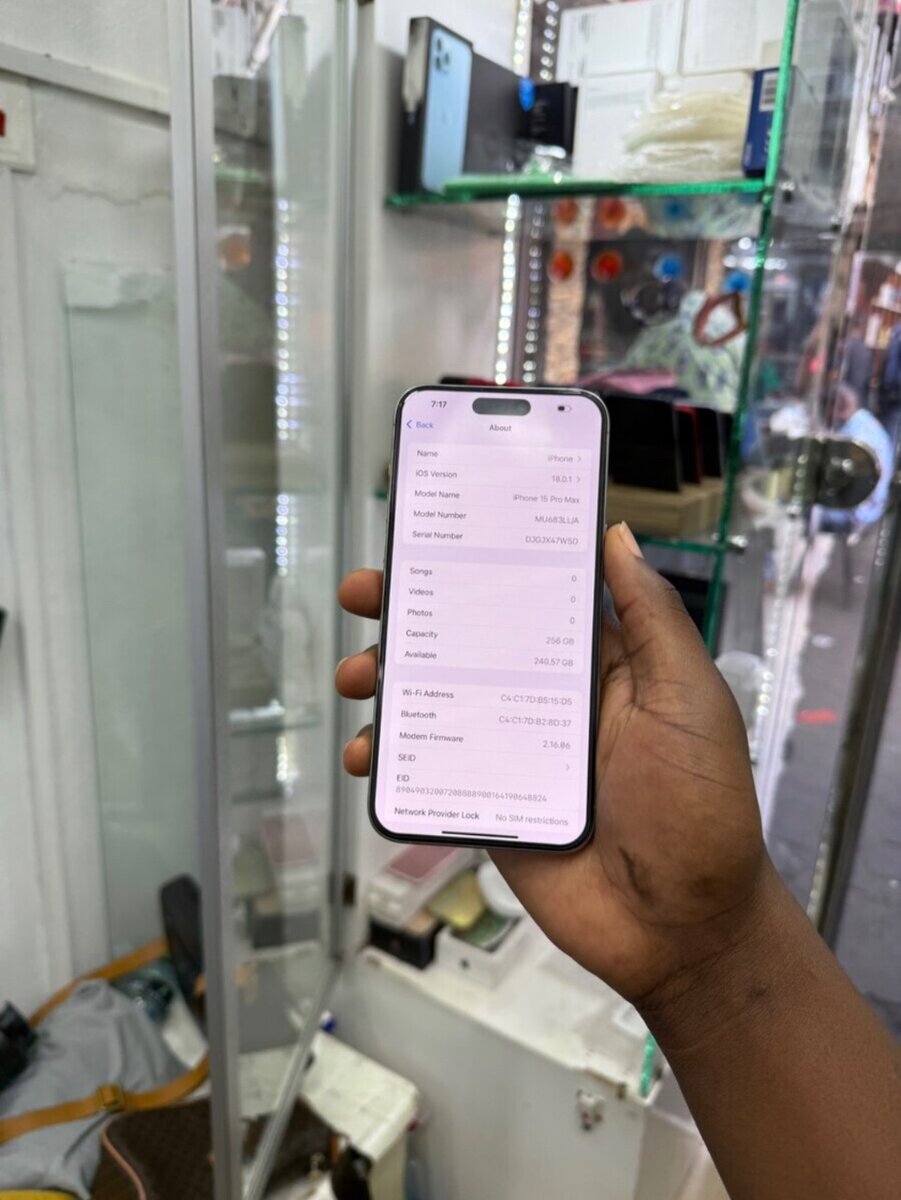 iPhone 15promax, 256gig available