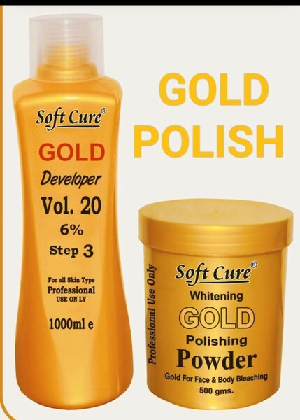 Gold Skin Polisher Set 1000 Ml Soft Cure Original