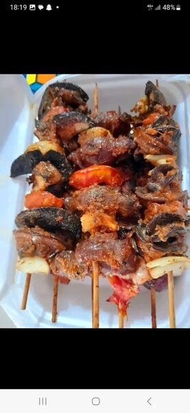 Brochettes d'escago Grillée