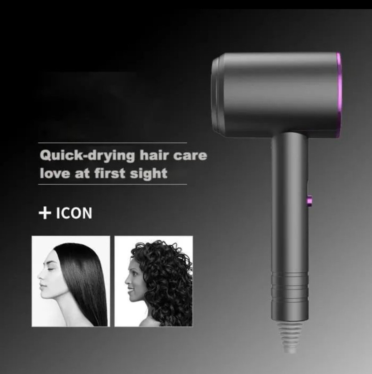 Sèche-cheveux électrique portable à ions négatifs, Sèche-che