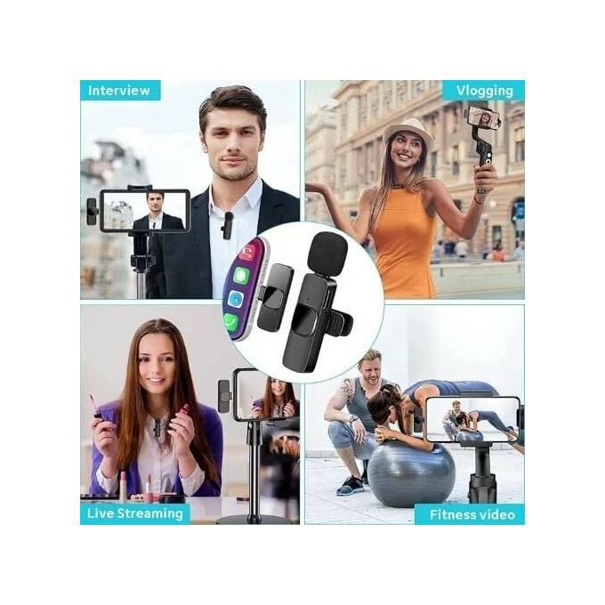 K9 Double Wireless Microphone For IPhone And Android phone