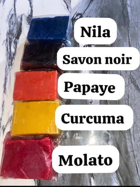 Savon Nila ,curcuma ,noir