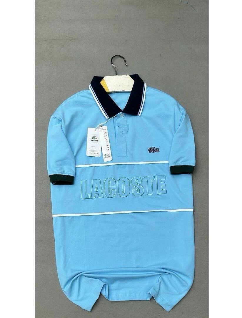 Polo en coton glacé