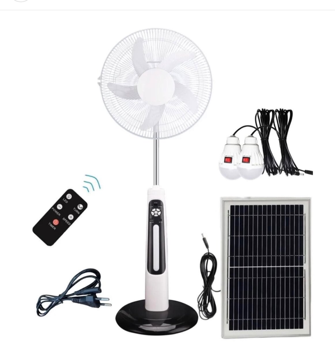 Rechargeable and Solar Fan