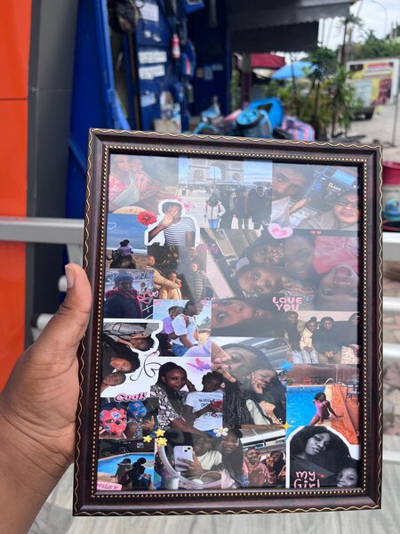 Cadre photo collage personnalisé