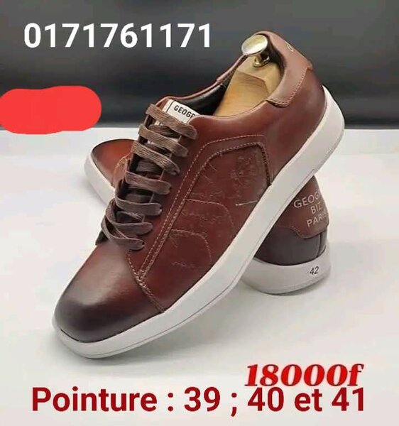 Baskets hommes en cuir élégantes