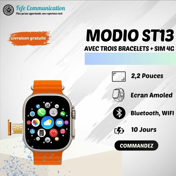 Modio ST13 - Montre Connectée