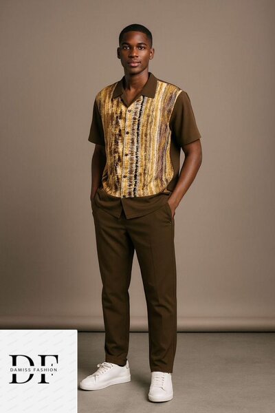 Chemise à motifs homme