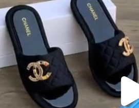 tongs pour femmes noir