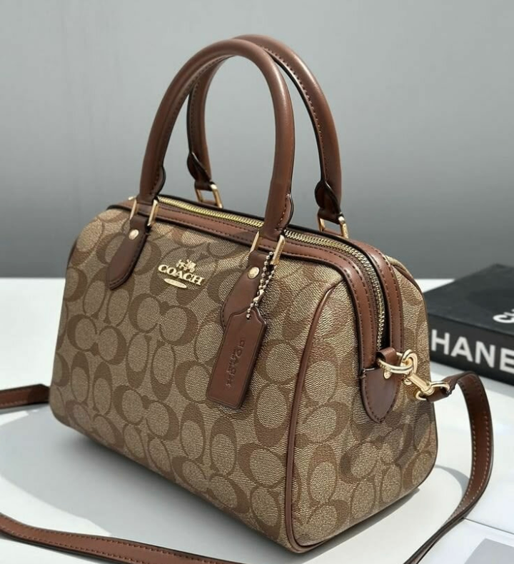 Sac à main COACH en cuir marron