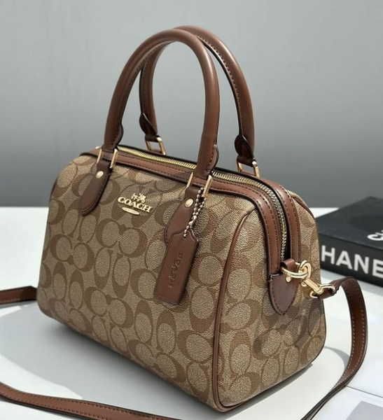 Sac à main COACH en cuir marron