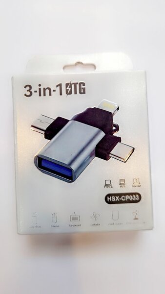Adaptateur USB 3-en-1 OTG