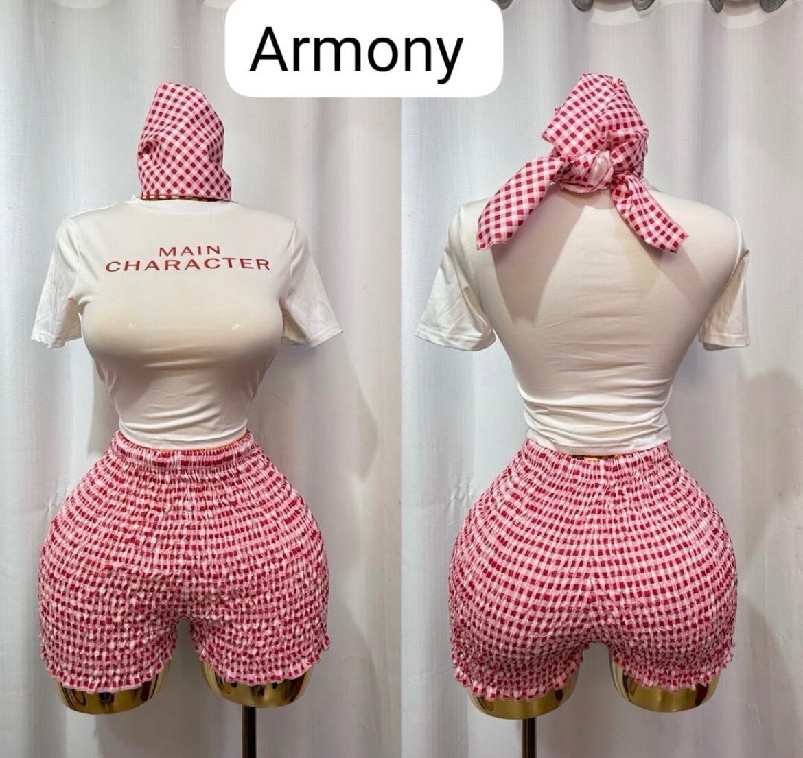 Set élégant crop top et short