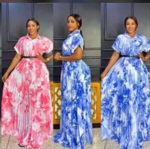 Robe longue tie & dye pour femme