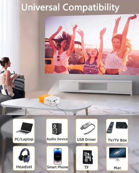 Mini projecteur portable HD