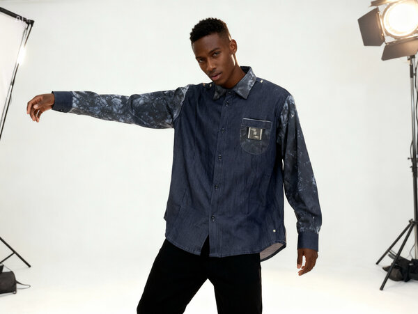 Chemise décontractée en denim