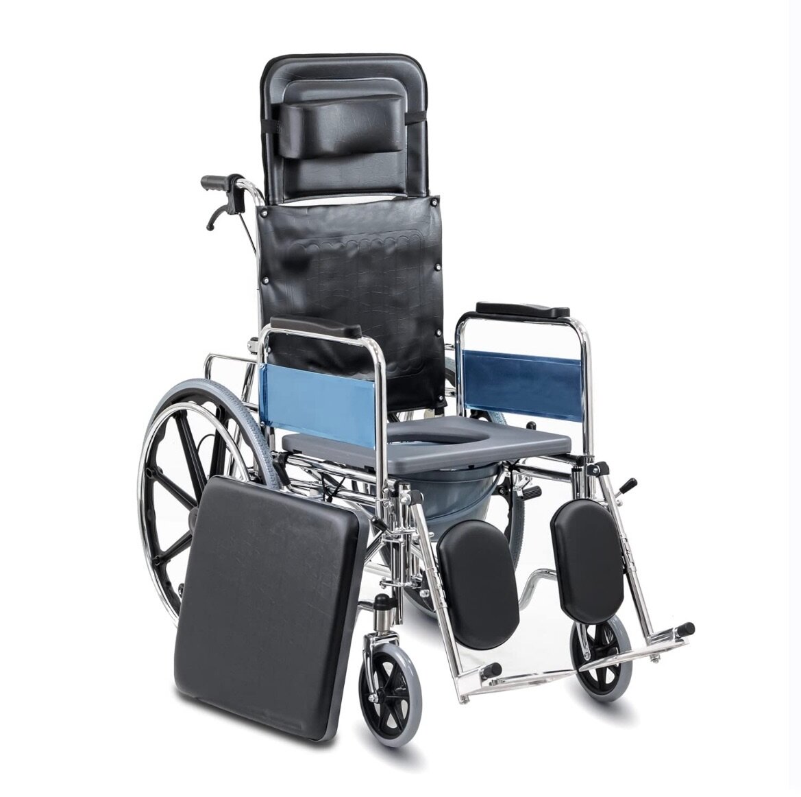 Wheelchair commode (Long back)