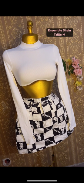 Ensemble haut et jupe tendance