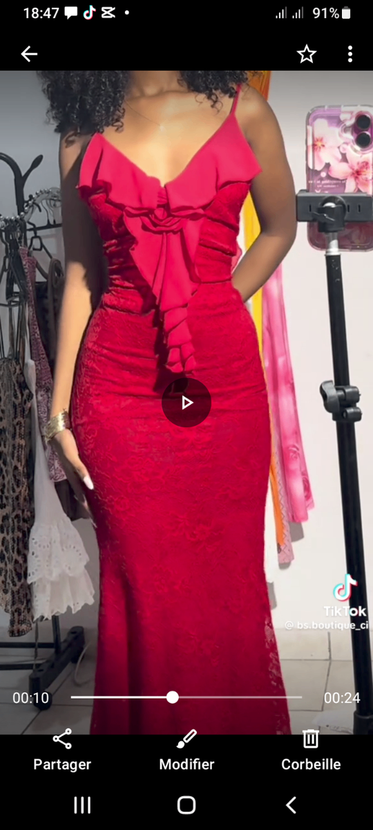 Robe longue élégante femme