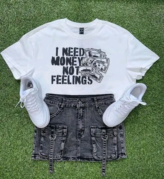 T-shirt humour blanc imprimé