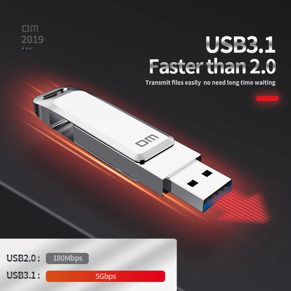 Clé USB 3.1 Pivotante Haute Vitesse