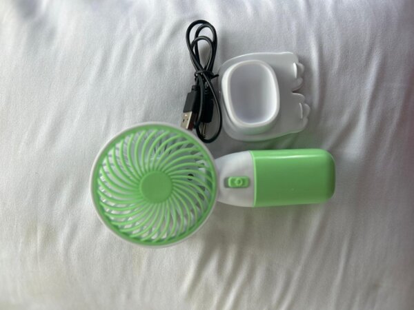 Portable hand fan