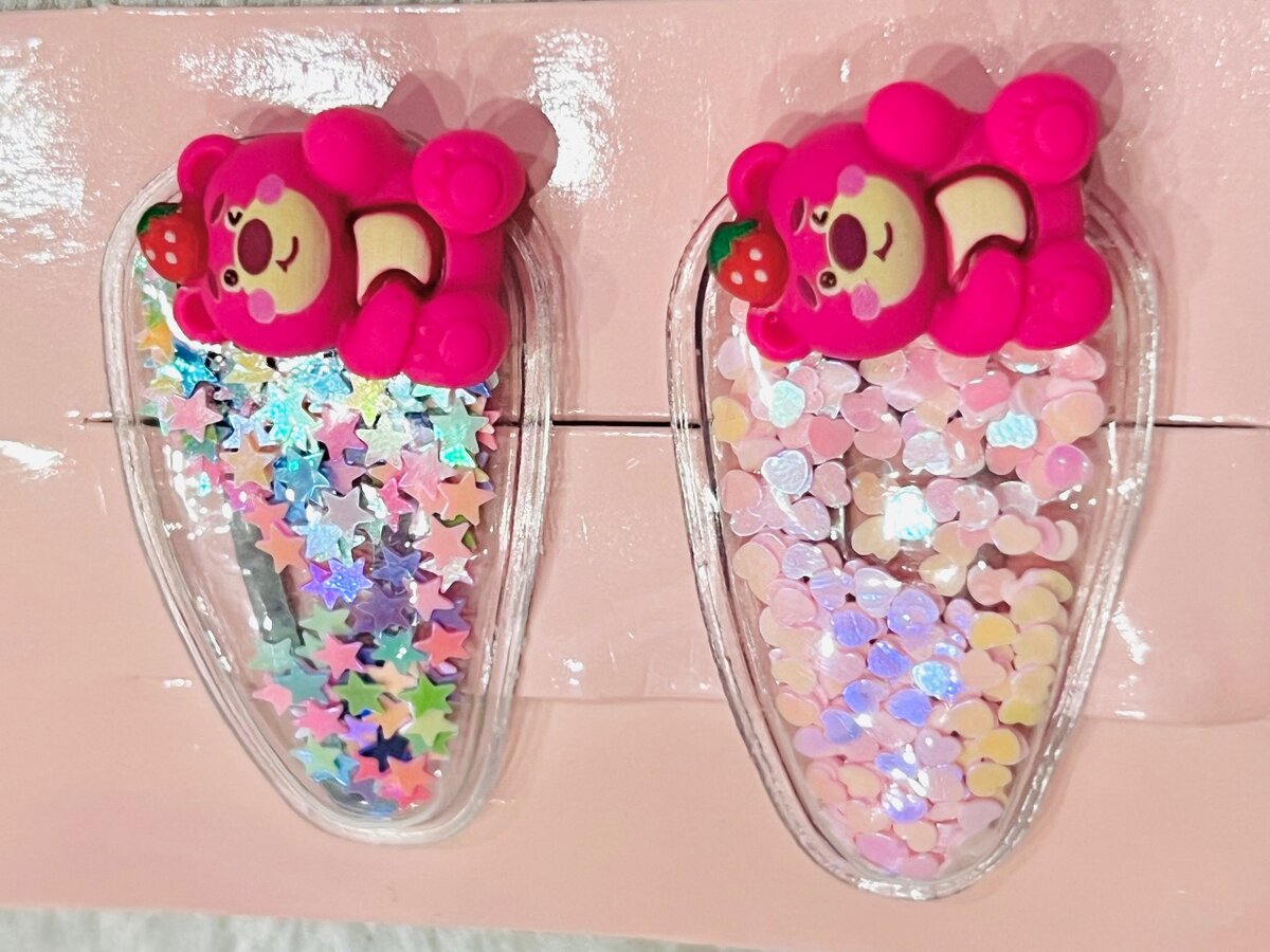 2 pairs of hair pins for kids /hair accessories/ hairpins.