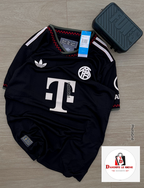 Maillot de football noir Adidas