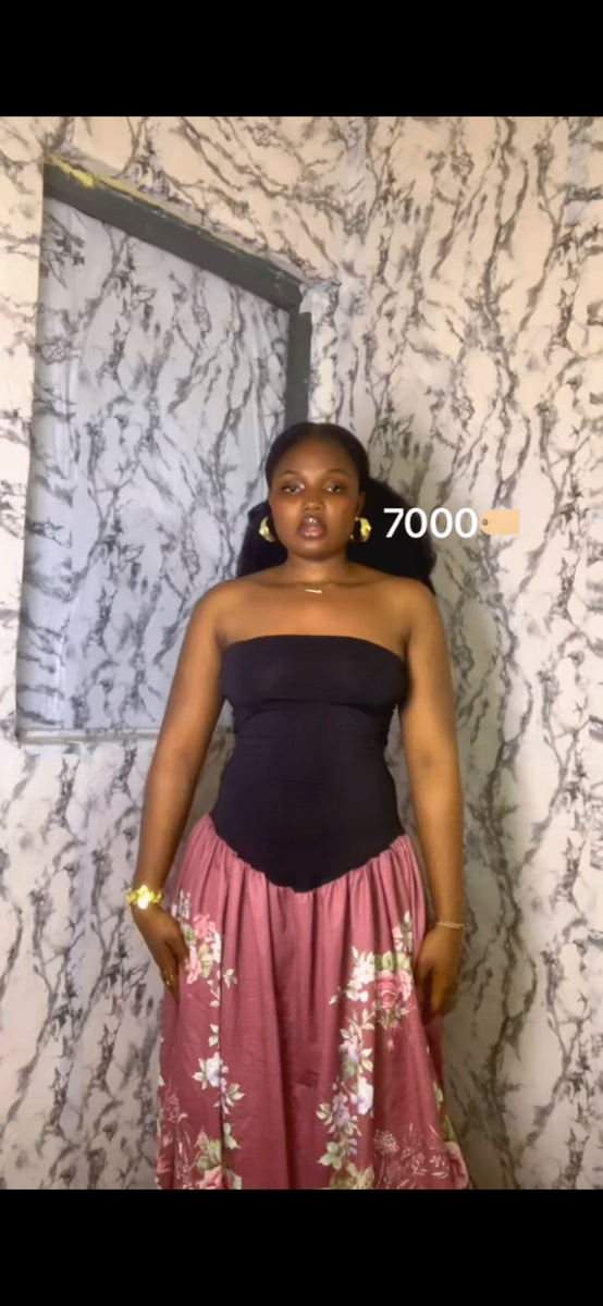 Jupe longue fleurie élégante