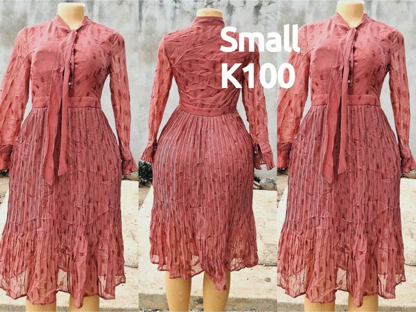 Beautiful and high-quality women's dress made of salaula silk