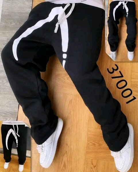 Pantalon streetwear noir et blanc