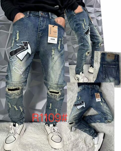 Jean déchiré tendance homme