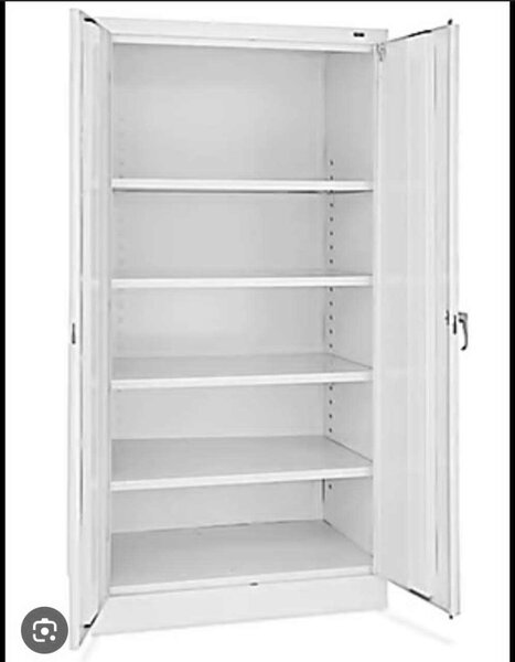 Armoire métallique blanche - Rangement industriel