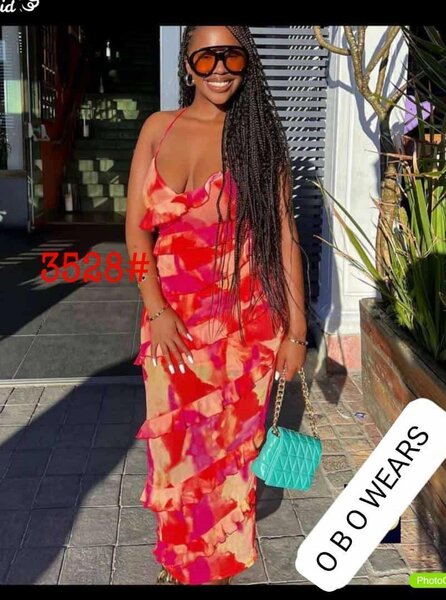 Robe longue imprimée élégante