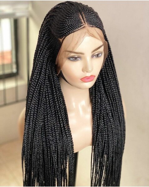 Cornrow weave frontal lace ear to ear