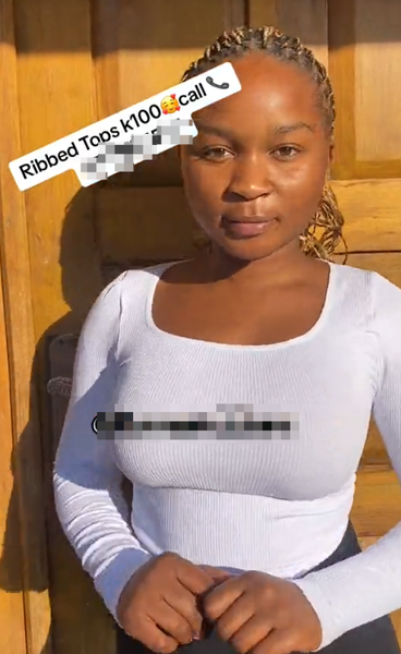 Ribbed top with long sleeves