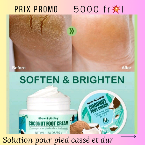 Crème Pour Pieds abimé Coco
