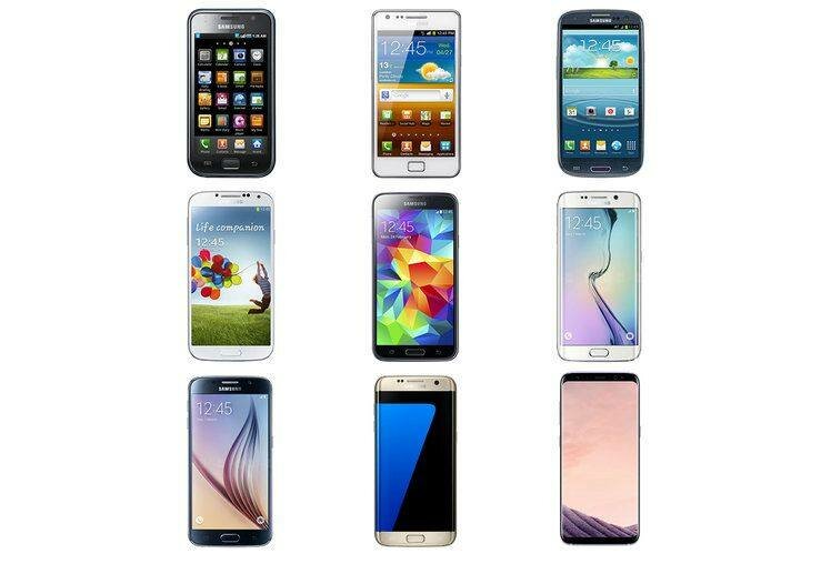 Smartphones modernes variés