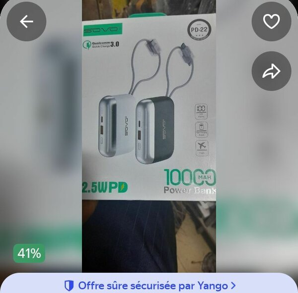 Chargeur Batterie Externe PD 22.5W