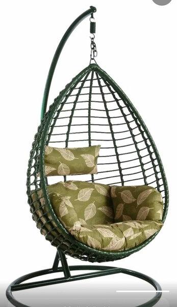 Chaise suspendue en rotin œuf