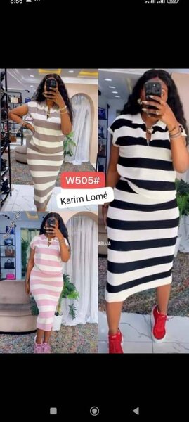 Robe d'été rayée élégante