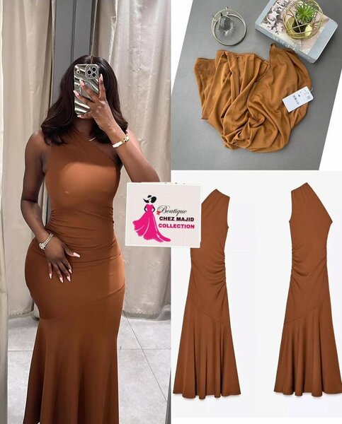 Robe Évasée Sans Manches