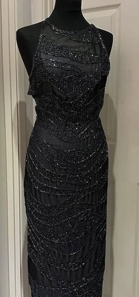 ASOS FOSSIL BEADED DRESS