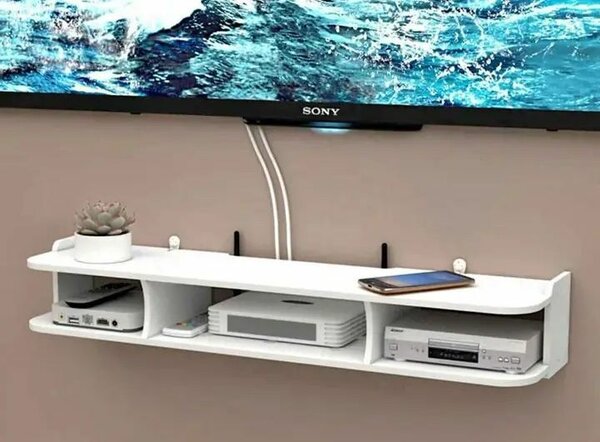 Étagère Murale Moderne Blanche