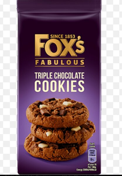 Fox Triple Chocolate Cookies