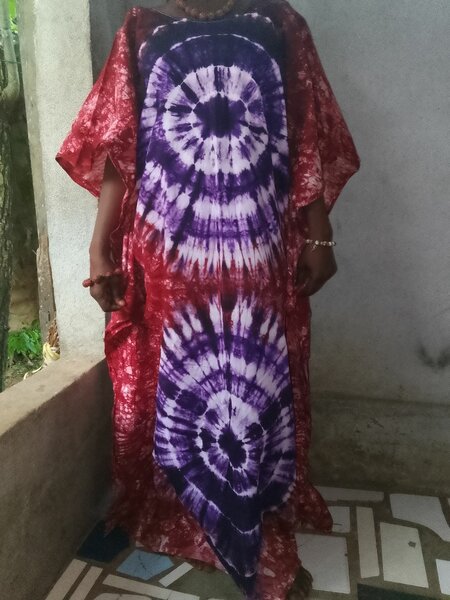 Caftan Tissu Batik Coloré
