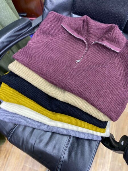 Вязанные кофточки полу замок