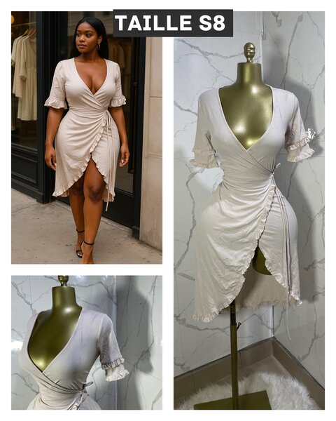 Robe Cache-Cœur Élegante