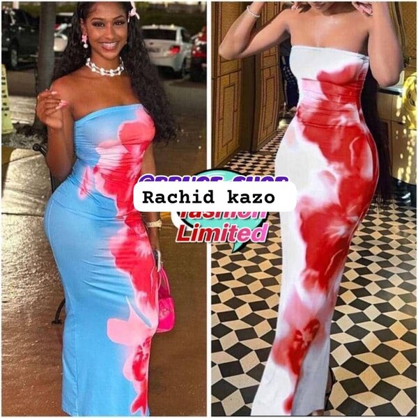 Robe longue dégradée élégante